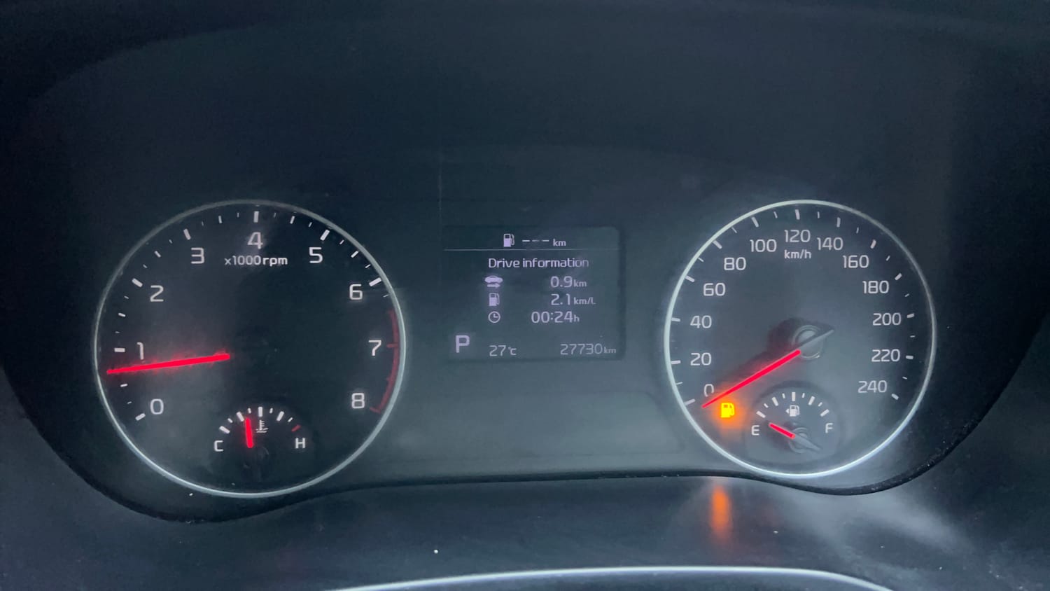 Used 2020 Kia Seltos HTX IVT 1.5 Petrol Automatic interior CLUSTERMETER VIEW