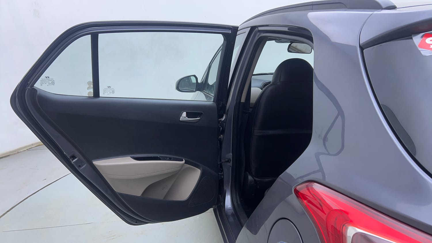 Used 2014 Hyundai Grand i10 Sportz AT 1.2 Kappa VTVT Petrol Automatic interior LEFT REAR DOOR OPEN VIEW