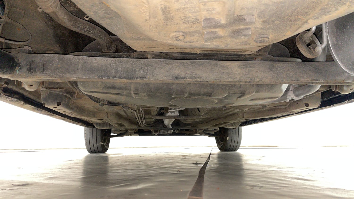 Used 2019 Tata Tiago Revotron XZ Petrol Manual extra REAR UNDERBODY VIEW (TAKEN FROM REAR)
