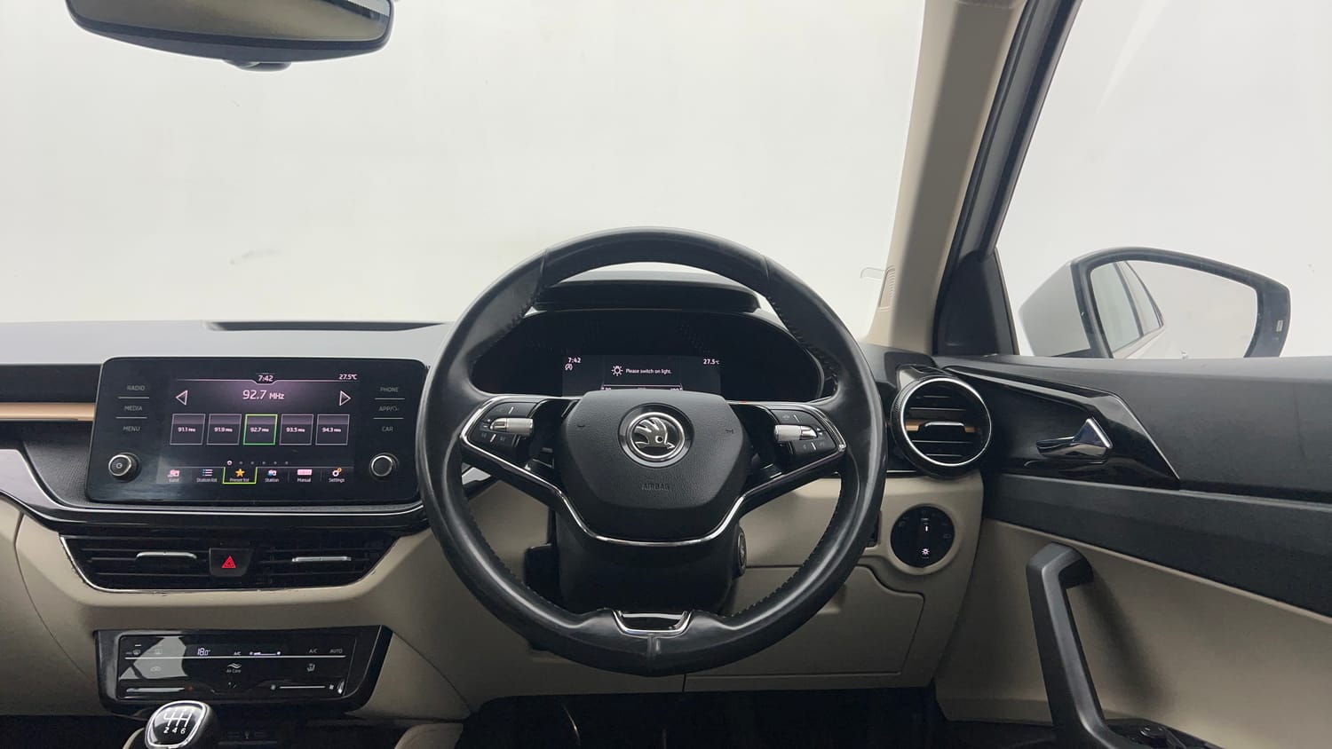 Used 2022 Skoda Slavia Style 1.0L TSI MT Petrol Manual interior STEERING VIEW