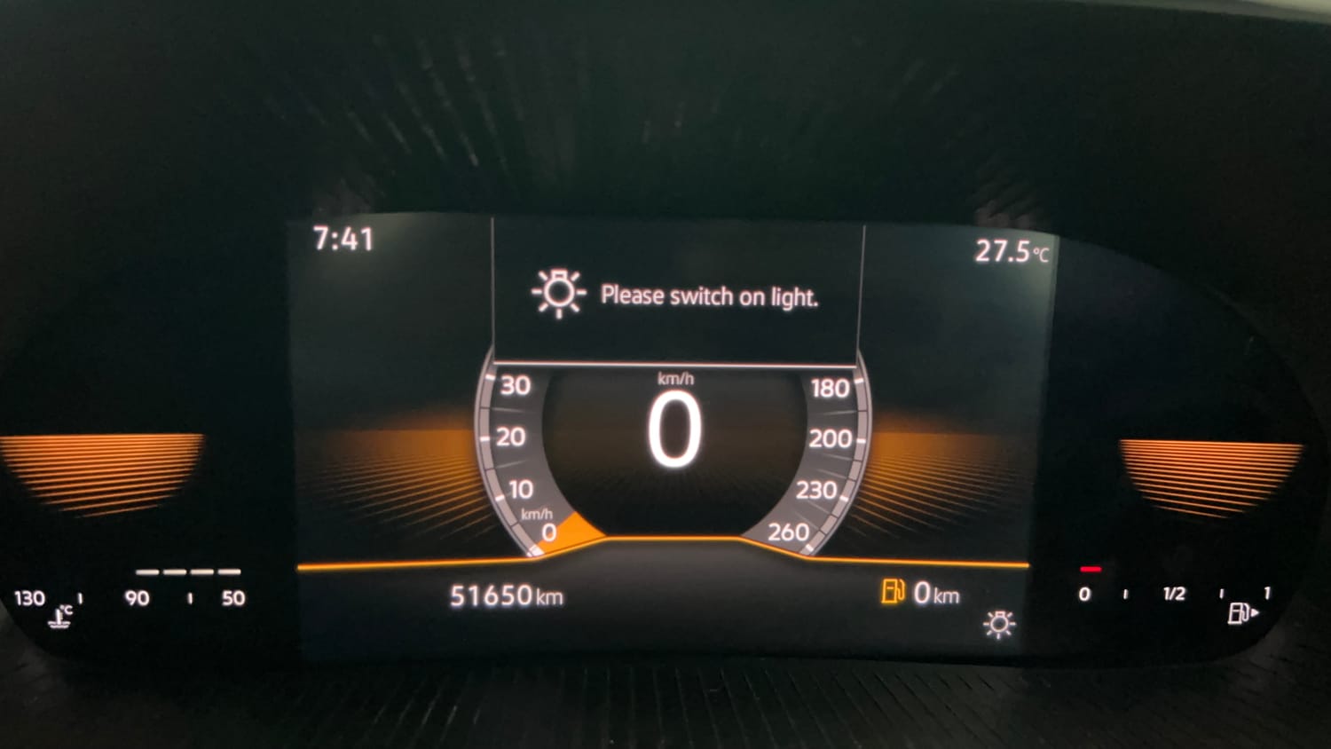 Used 2022 Skoda Slavia Style 1.0L TSI MT Petrol Manual interior CLUSTERMETER VIEW