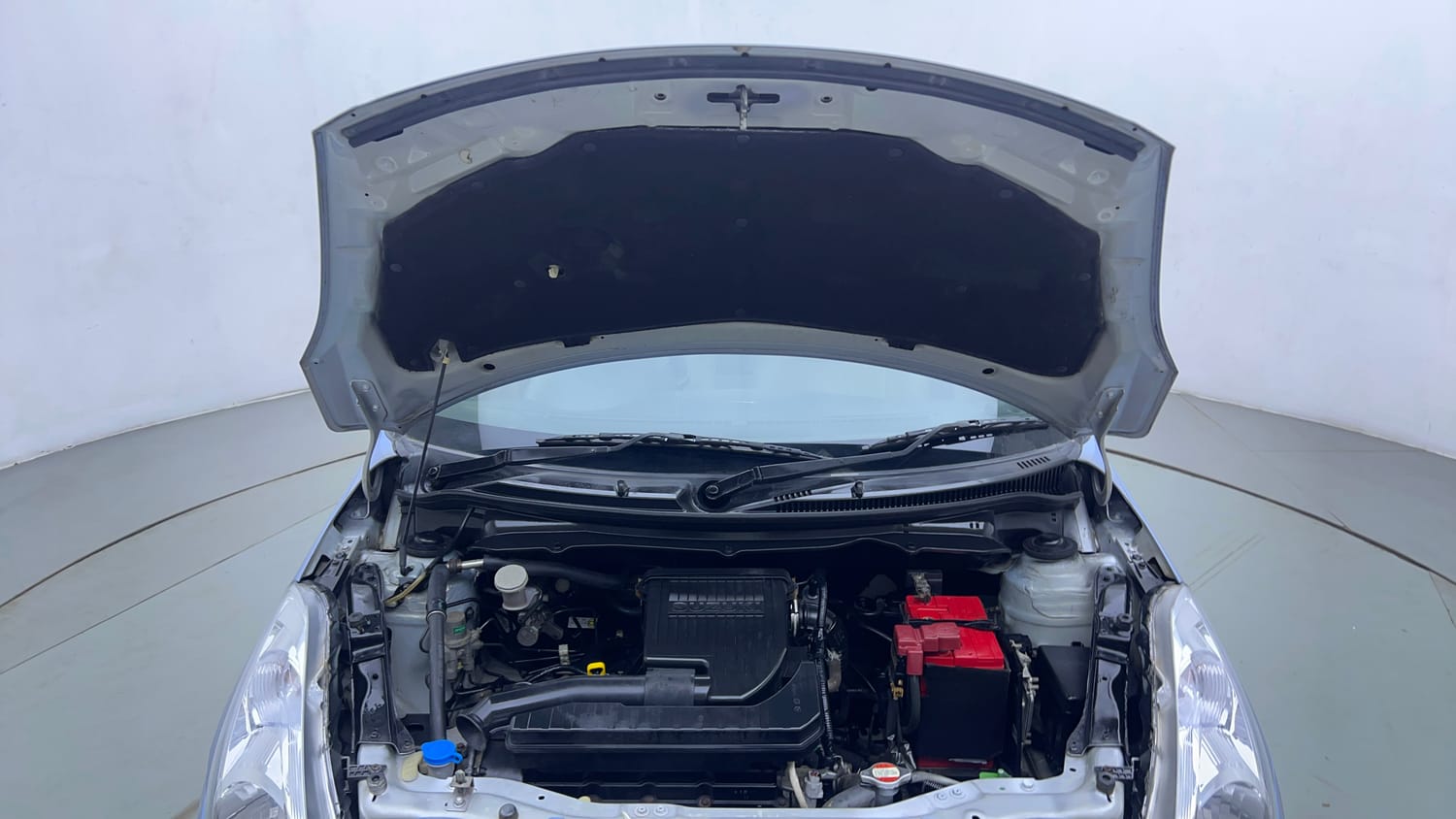 Used 2015 Maruti Suzuki Swift Dzire VXI Petrol Manual engine ENGINE & BONNET OPEN FRONT VIEW