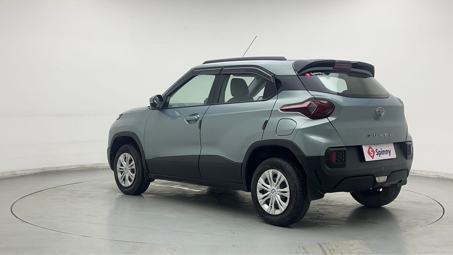 Used 2021 Tata Punch Adventure AMT Petrol Automatic exterior LEFT REAR CORNER VIEW