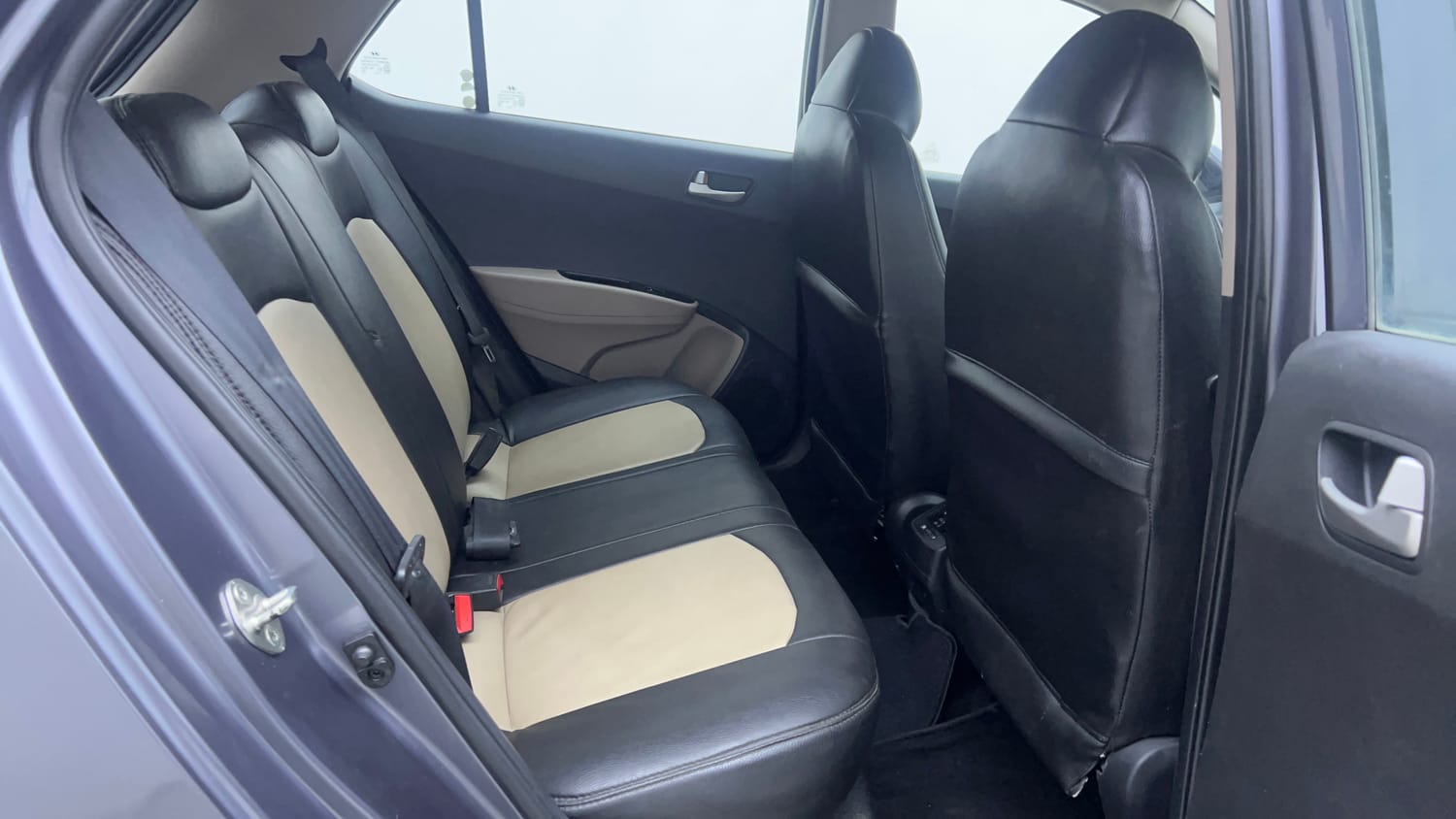Used 2014 Hyundai Grand i10 Sportz AT 1.2 Kappa VTVT Petrol Automatic interior RIGHT SIDE REAR DOOR CABIN VIEW