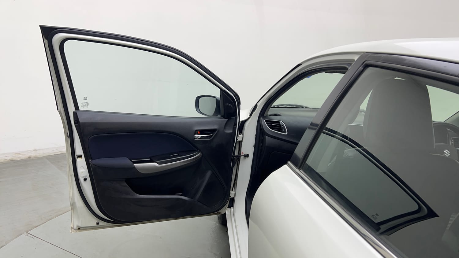 Used 2021 Maruti Suzuki Baleno Zeta Petrol Manual interior LEFT FRONT DOOR OPEN VIEW