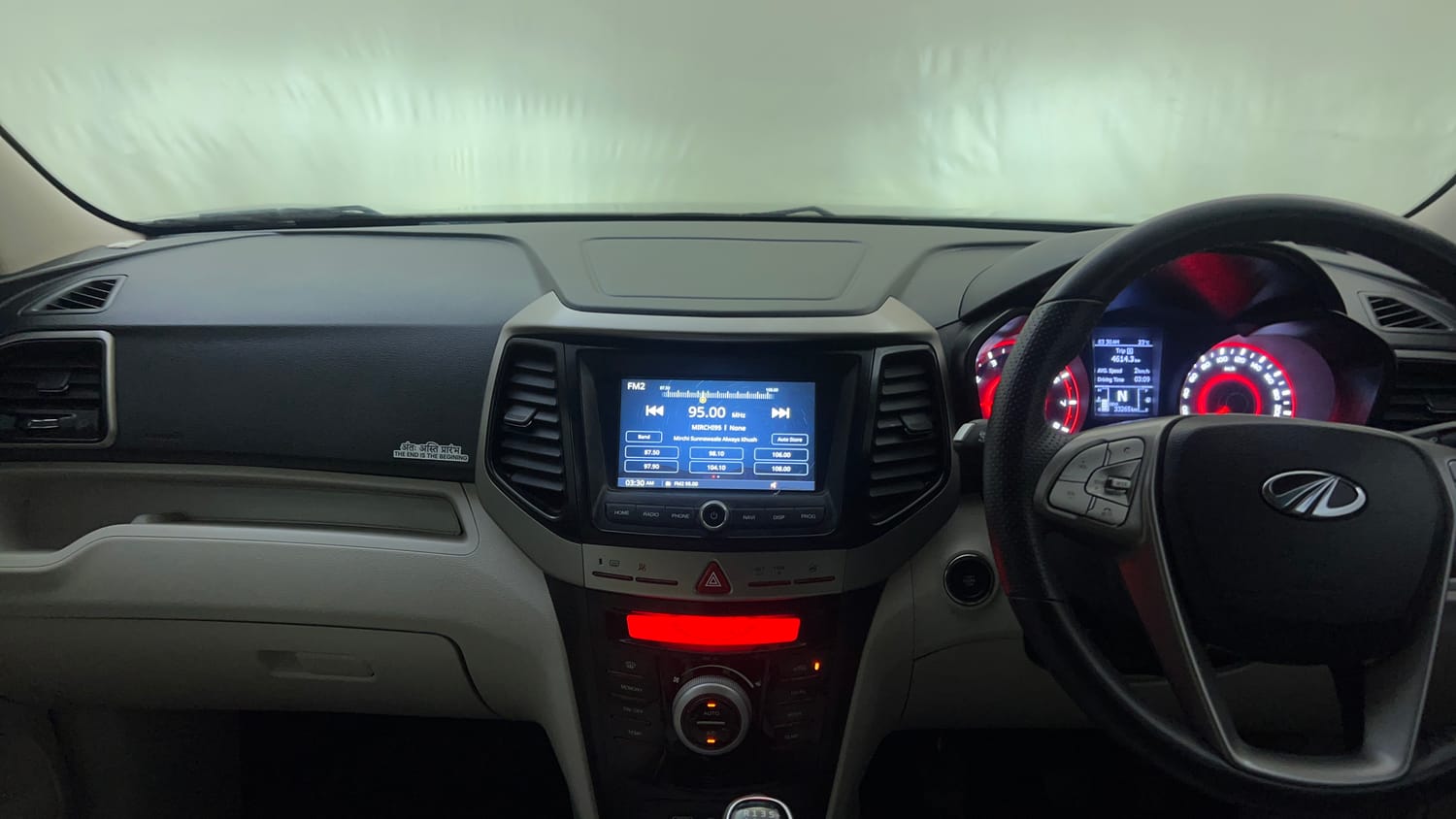 Used 2022 Mahindra XUV 300 W8 (O) 1.2 Petrol Petrol Manual interior MUSIC SYSTEM & AC CONTROL VIEW
