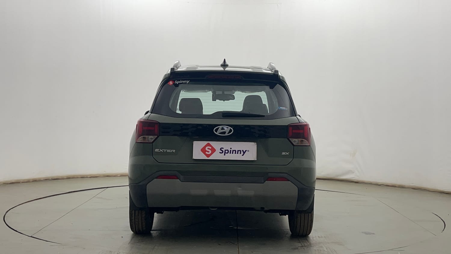 Used 2024 Hyundai Exter SX (O) Connect 1.2 AMT Petrol Automatic exterior BACK VIEW