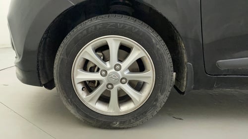 Used 2014 Hyundai Grand i10 Asta 1.2 Kappa VTVT Petrol Manual tyres LEFT FRONT TYRE RIM VIEW