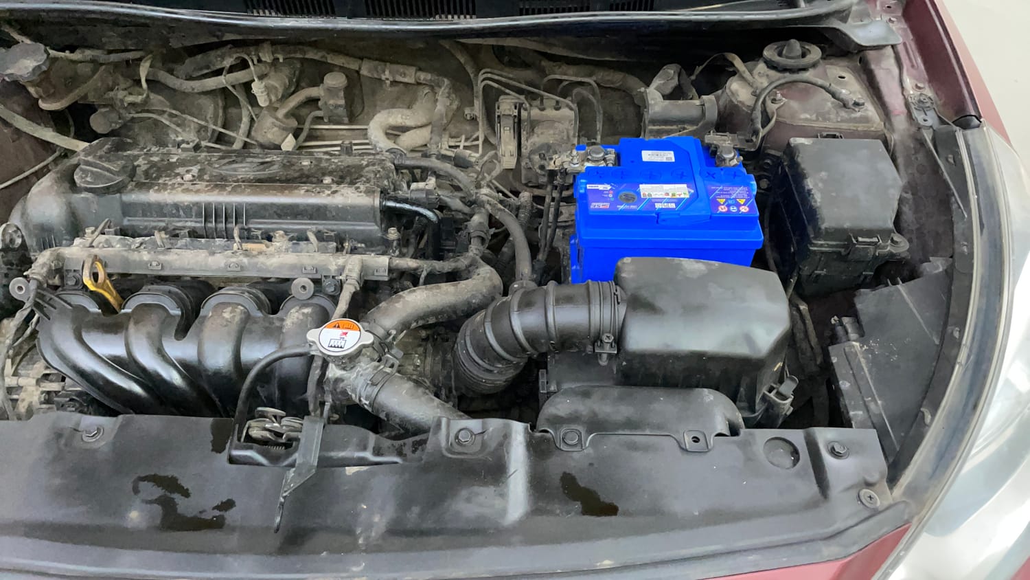 Used 2014 Hyundai Verna Fluidic 1.6 VTVT SX Petrol Manual engine ENGINE LEFT SIDE VIEW