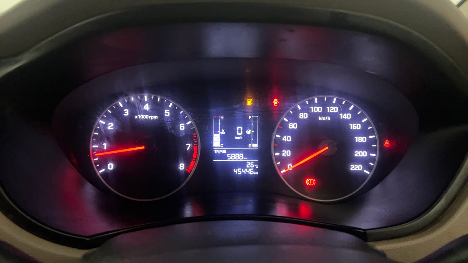 Used 2020 Hyundai Elite i20 Sportz Plus 1.2 Petrol Manual interior CLUSTERMETER VIEW