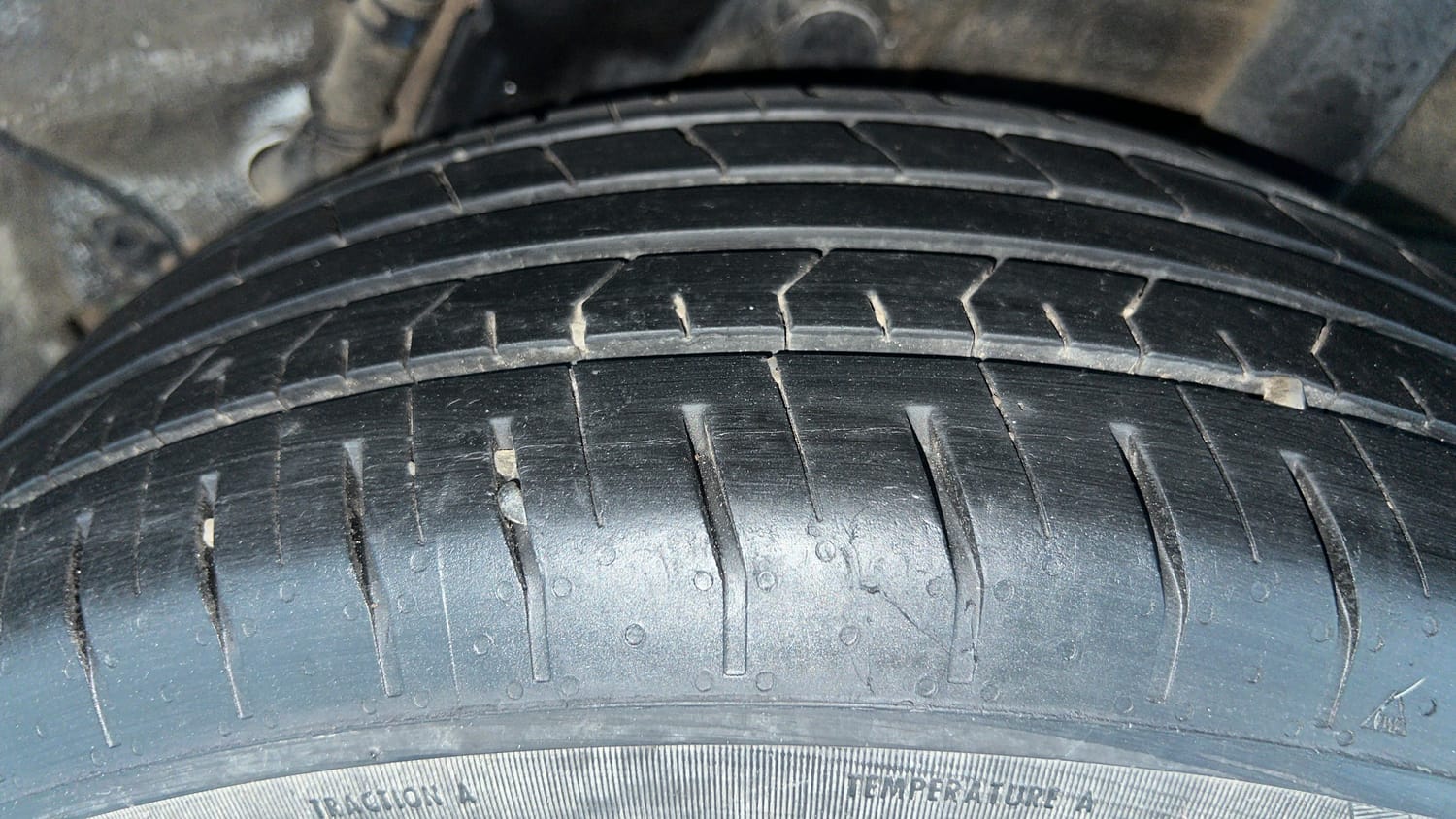 Used 2022 Hyundai Venue S Plus 1.2 Petrol Petrol Manual tyres LEFT REAR TYRE TREAD VIEW