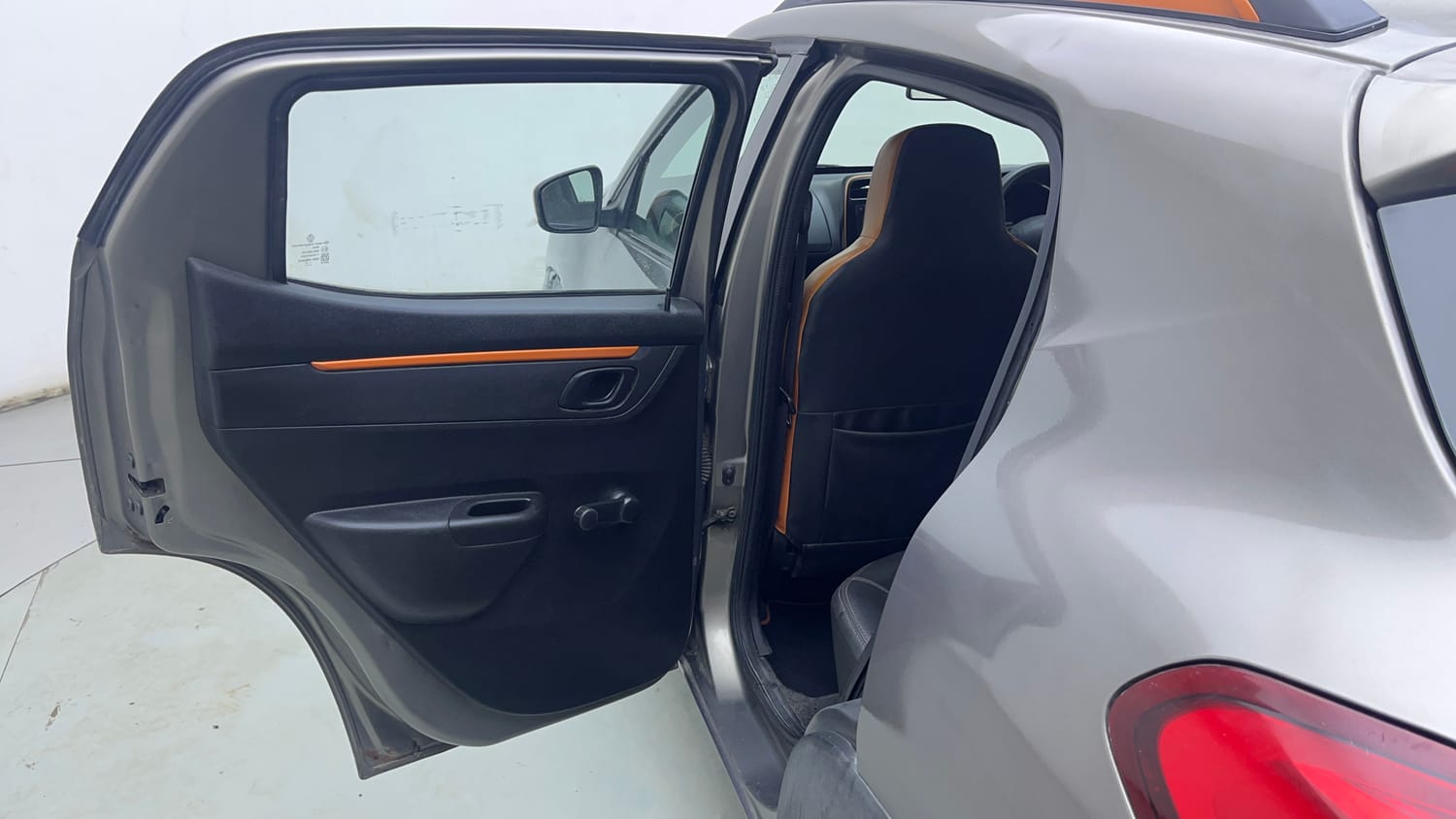 Used 2017 Renault Kwid CLIMBER 1.0 AMT Petrol Automatic interior LEFT REAR DOOR OPEN VIEW