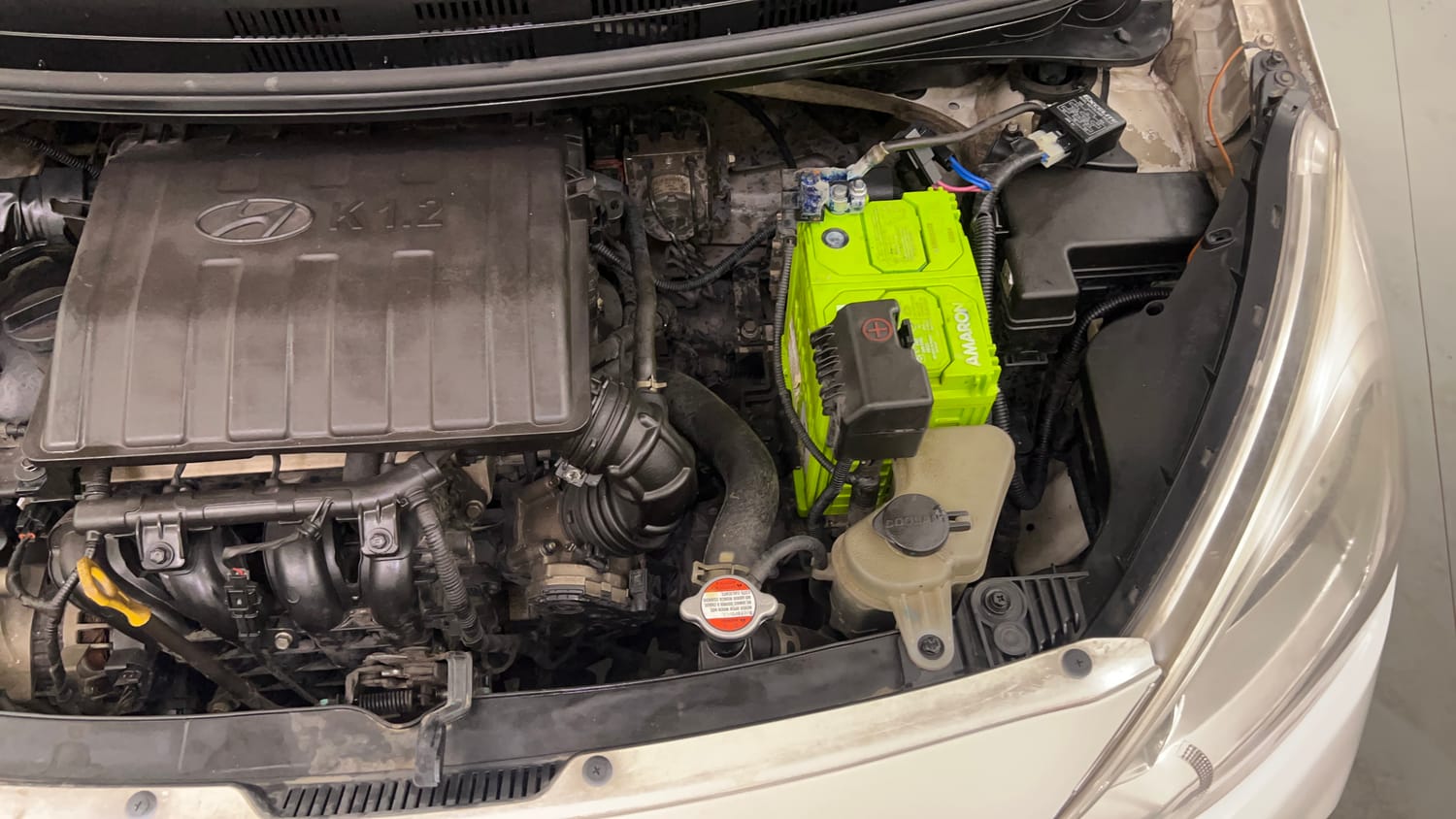 Used 2017 Hyundai Grand i10 Asta 1.2 Kappa VTVT Petrol Manual engine ENGINE LEFT SIDE VIEW