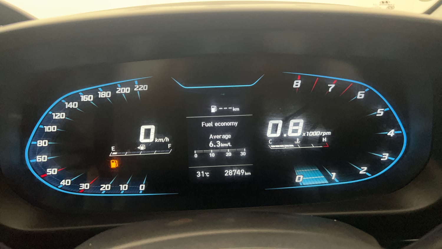 Used 2023 Hyundai New i20 Sportz 1.2 MT Petrol Manual interior CLUSTERMETER VIEW