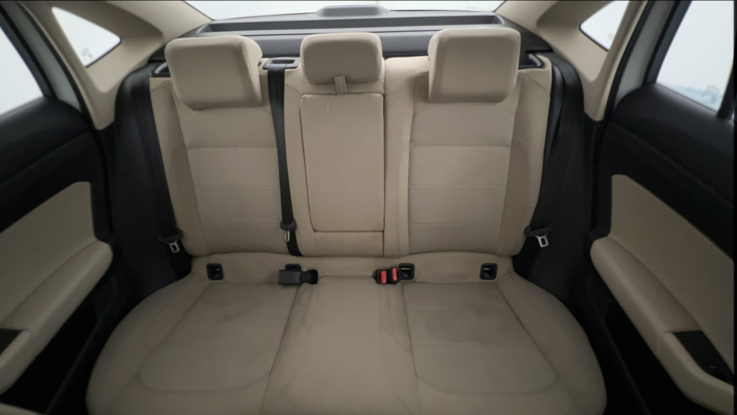 Used 2024 Volkswagen Virtus Highline 1.0 TSI AT Petrol Automatic interior REAR SEAT CONDITION VIEW