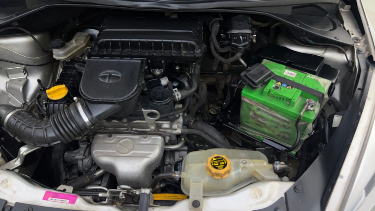 Used 2016 Tata Tiago Revotron XT Petrol Manual engine ENGINE LEFT SIDE VIEW