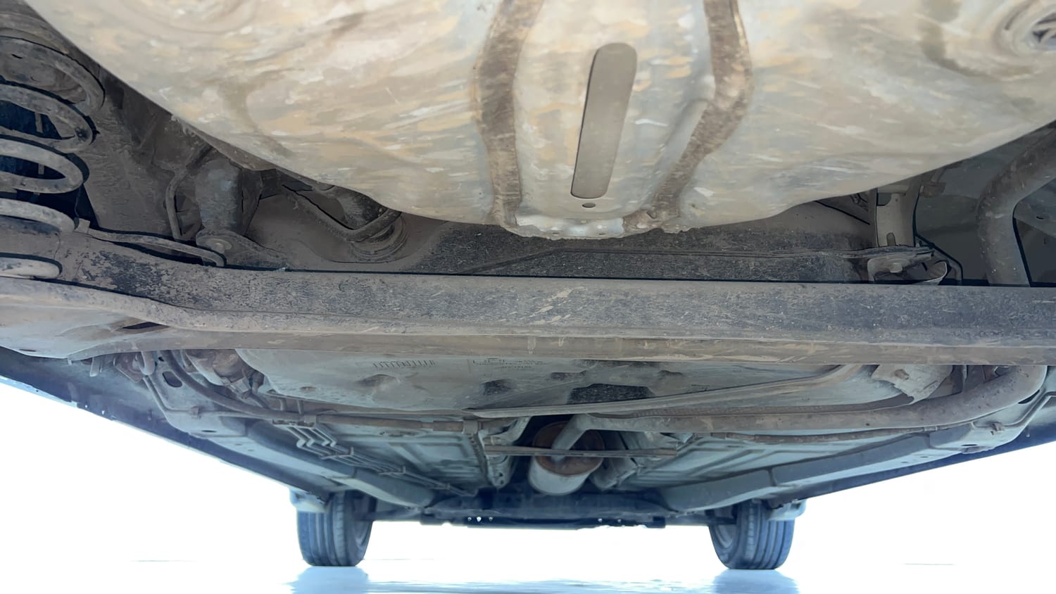 Used 2021 Maruti Suzuki Baleno Alpha Petrol Manual extra REAR UNDERBODY VIEW (TAKEN FROM REAR)