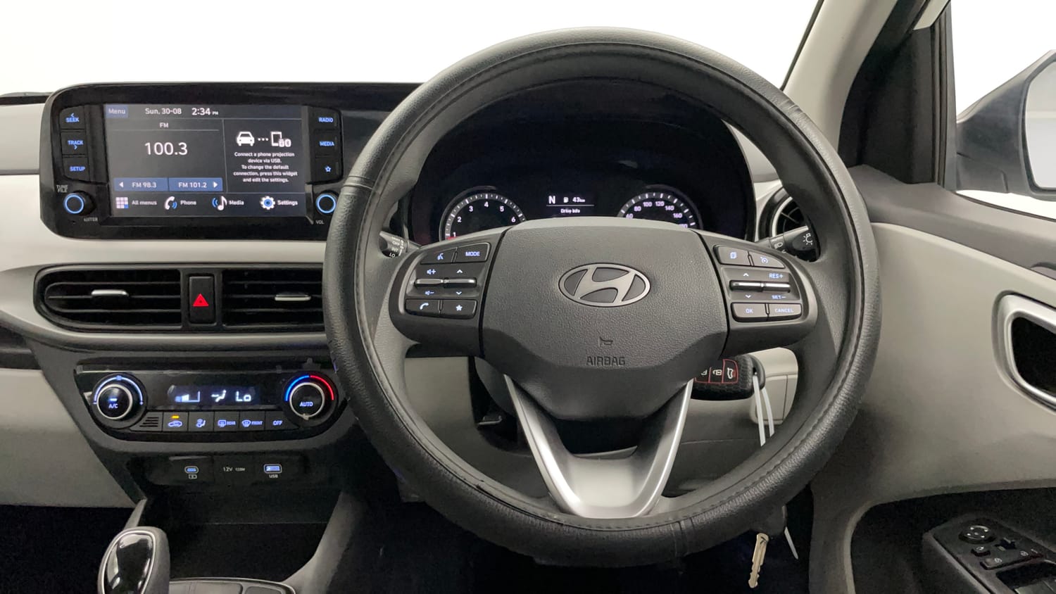 Used 2023 Hyundai Grand i10 Nios Sportz AMT 1.2 Kappa VTVT Petrol Automatic interior STEERING VIEW