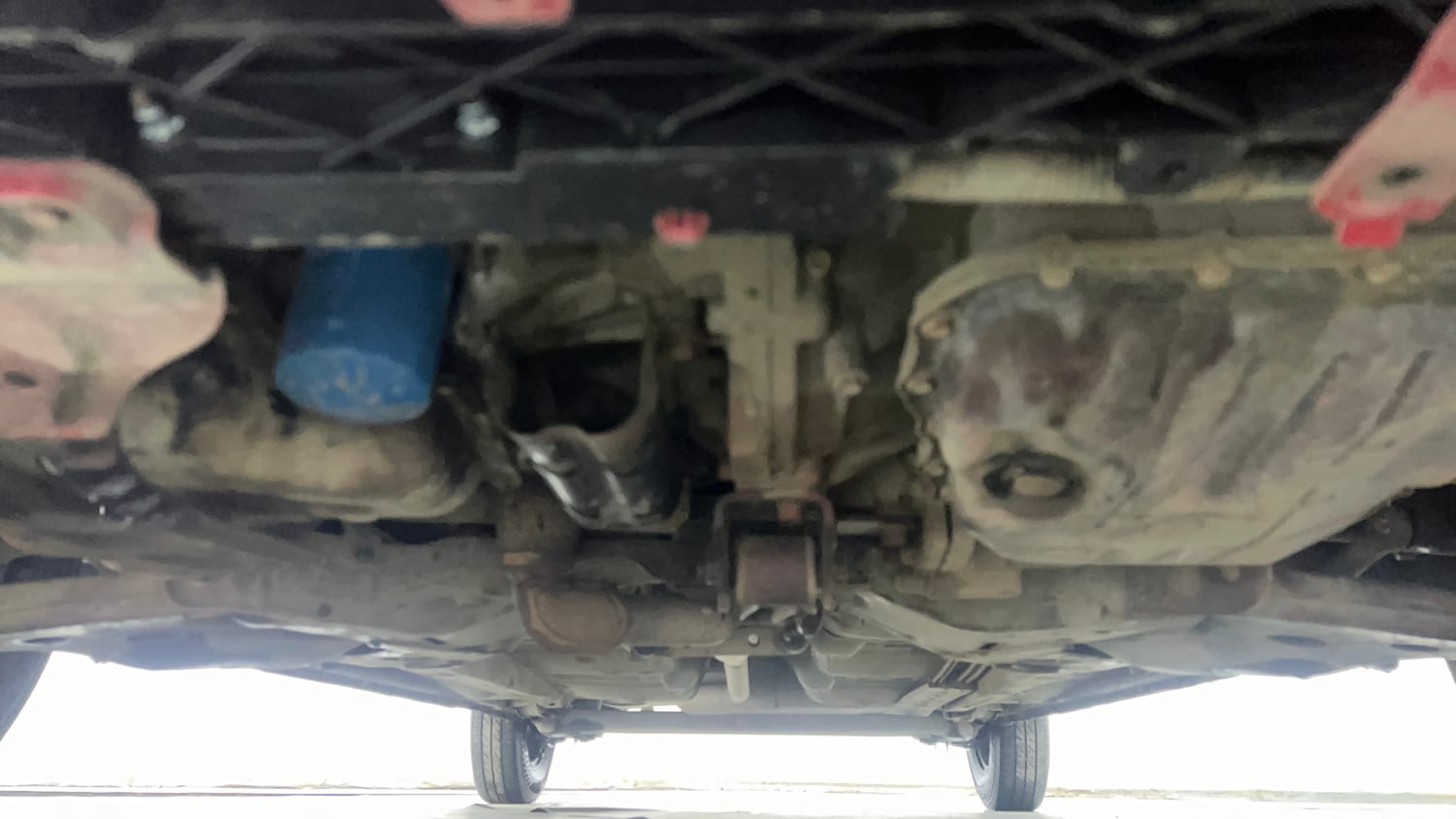 Used 2012 Hyundai i10 Sportz 1.2 AT Kappa2 Petrol Automatic extra FRONT LEFT UNDERBODY VIEW