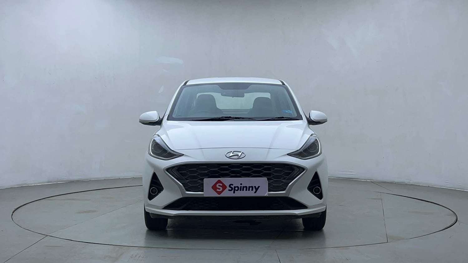 Used 2021 Hyundai Aura SX Plus 1.2 AMT Petrol Petrol Automatic exterior FRONT VIEW