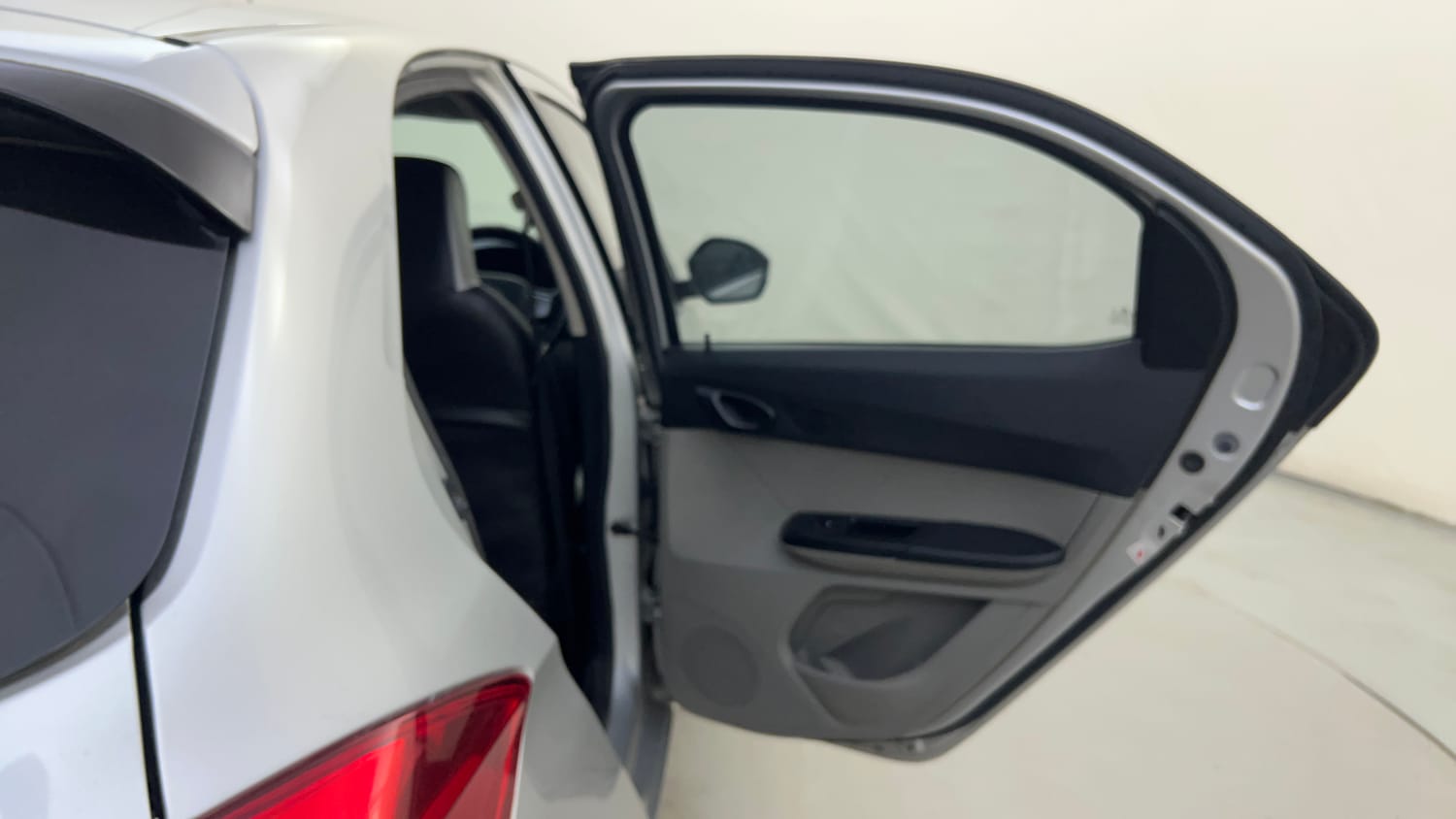 Used 2016 Tata Tiago Revotron XT Petrol Manual interior RIGHT REAR DOOR OPEN VIEW