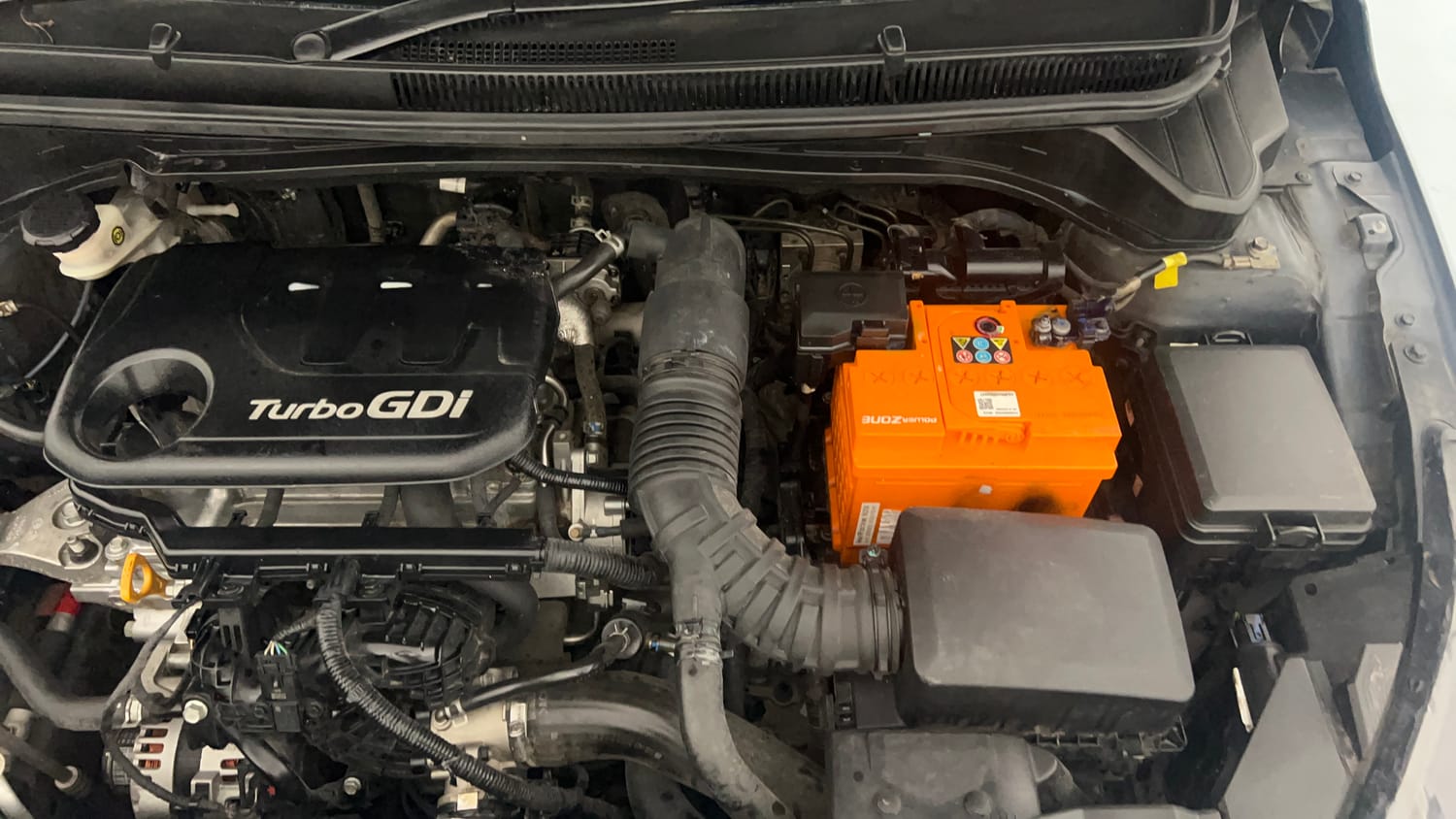 Used 2020 Hyundai New i20 Asta (O) 1.0 Turbo DCT Petrol Automatic engine ENGINE LEFT SIDE VIEW