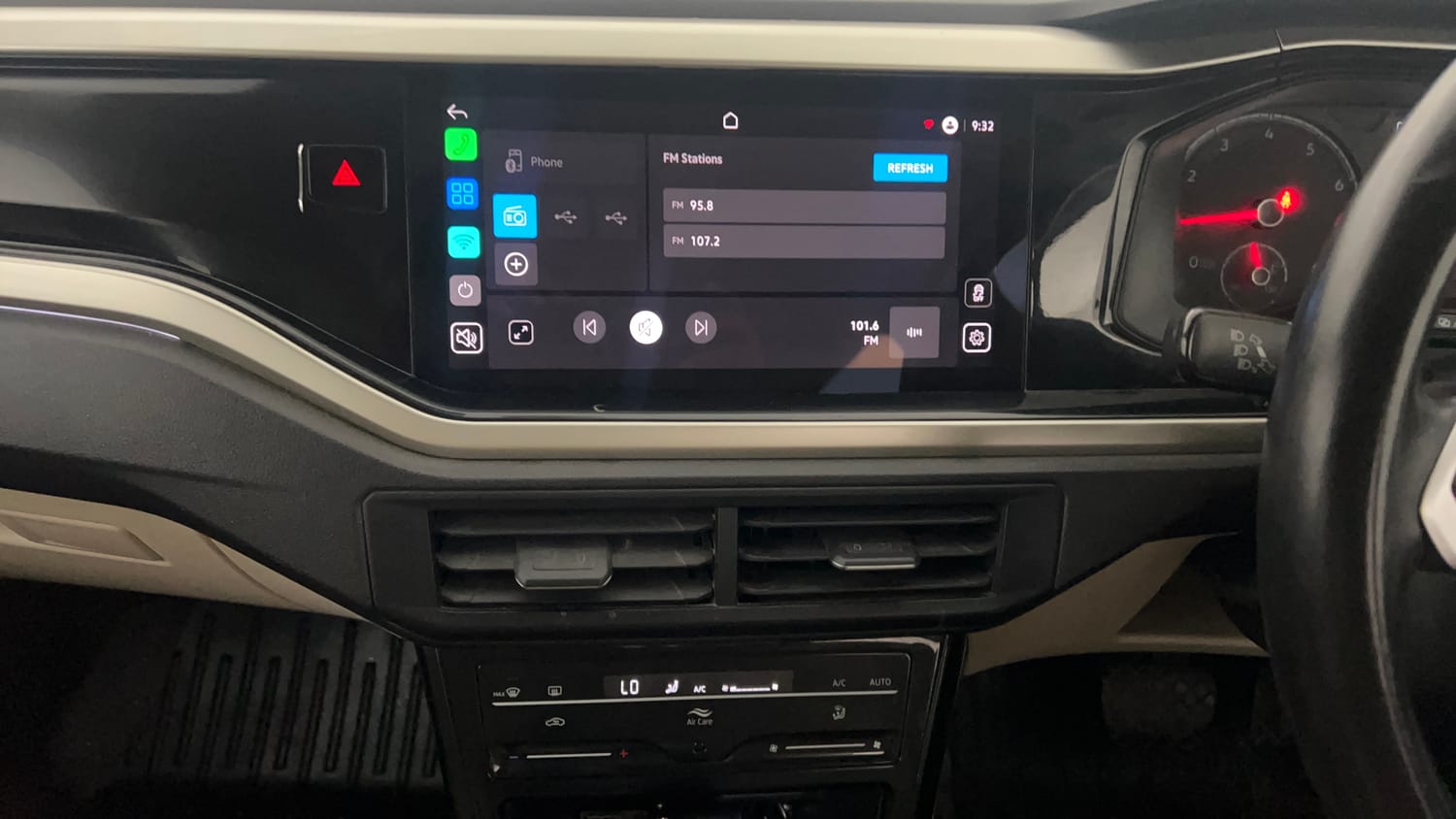 Used 2024 Volkswagen Virtus Highline 1.0 TSI AT Petrol Automatic interior MUSIC SYSTEM & AC CONTROL VIEW