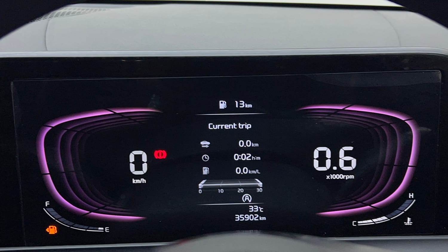 Used 2024 Kia Seltos HTK 1.5 Petrol MT Petrol Manual interior CLUSTERMETER VIEW