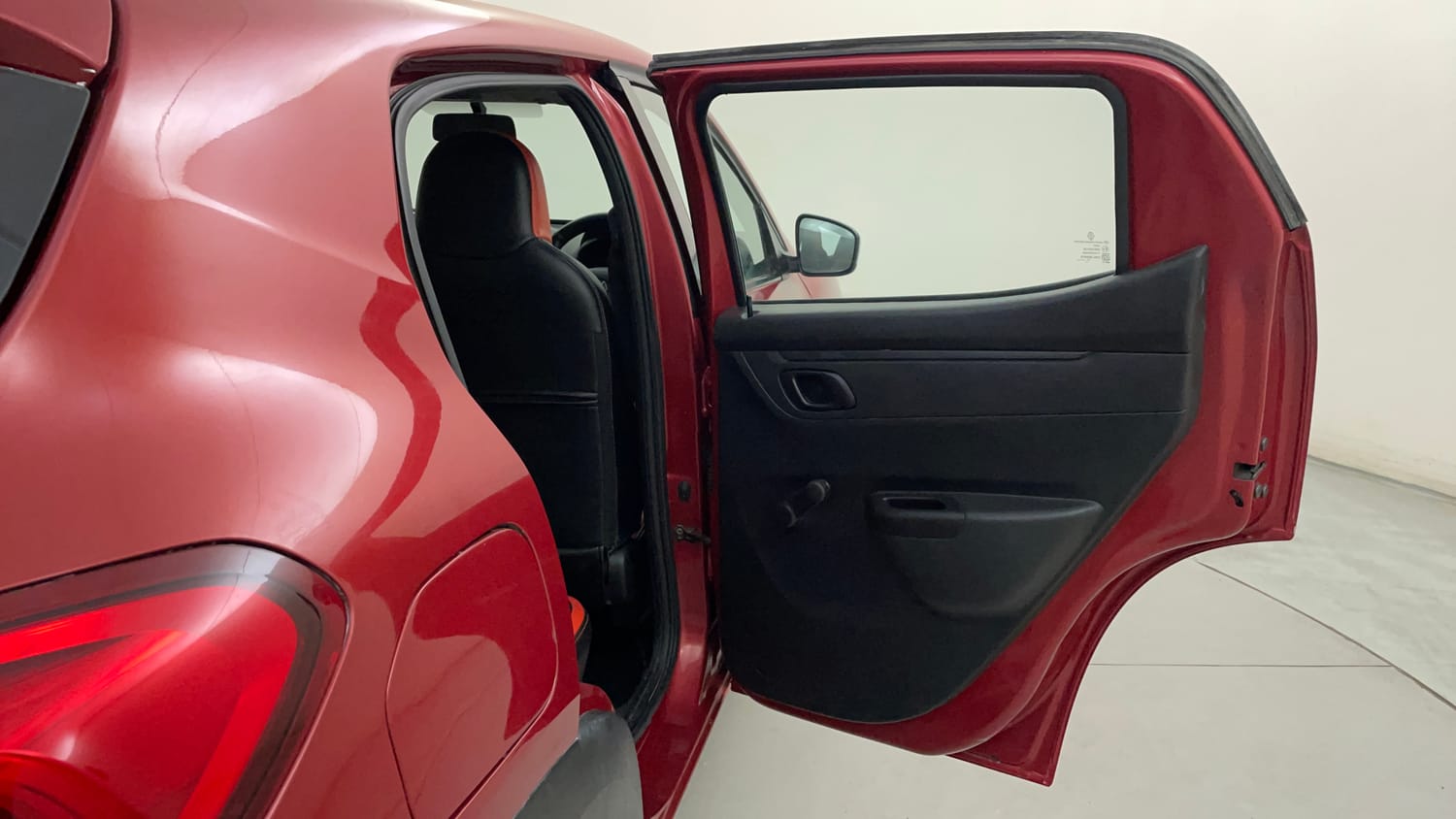 Used 2018 Renault Kwid 1.0 RXT AMT Petrol Automatic interior RIGHT REAR DOOR OPEN VIEW