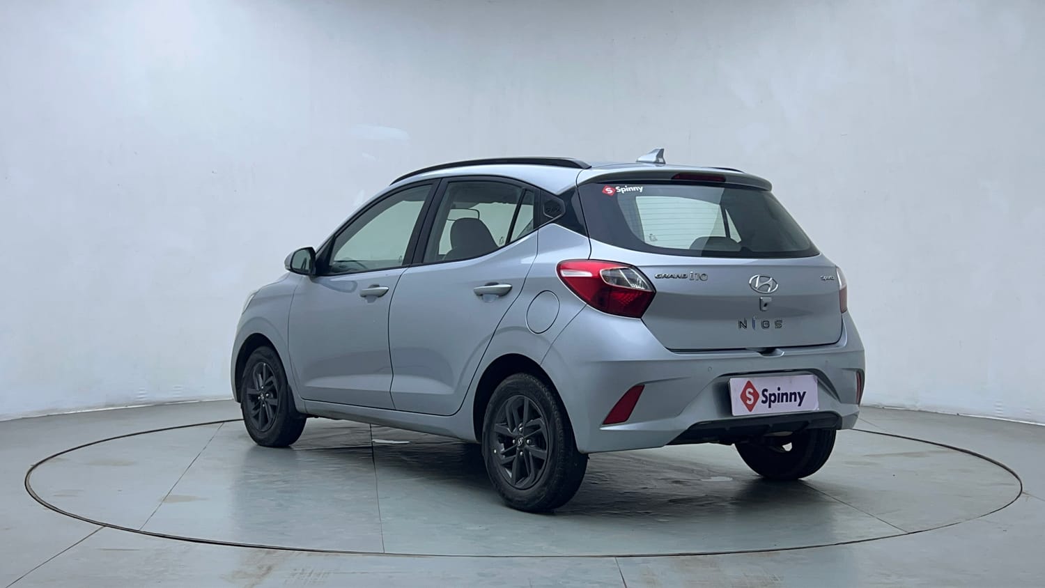 Used 2020 Hyundai Grand i10 Nios Sportz AMT 1.2 Kappa VTVT Petrol Automatic exterior LEFT REAR CORNER VIEW