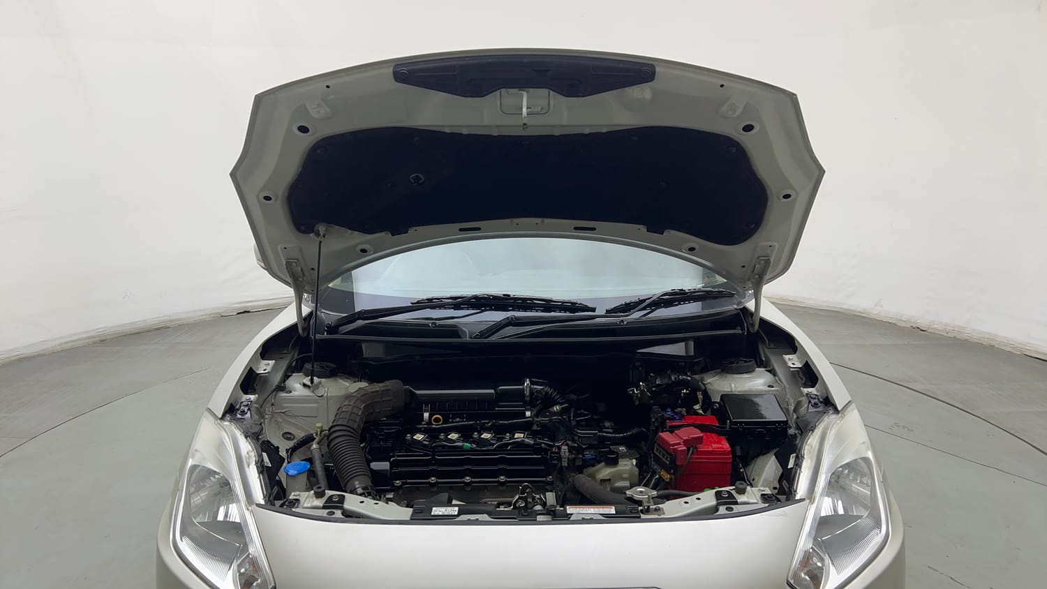 Used 2018 Maruti Suzuki Dzire VXi AMT Petrol Automatic engine ENGINE & BONNET OPEN FRONT VIEW