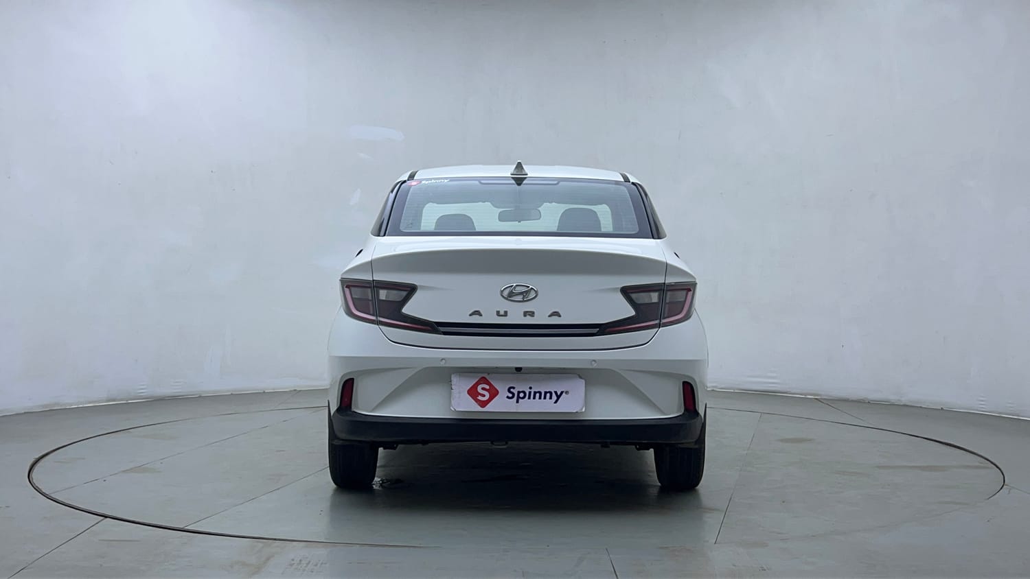Used 2021 Hyundai Aura SX Plus 1.2 AMT Petrol Petrol Automatic exterior BACK VIEW