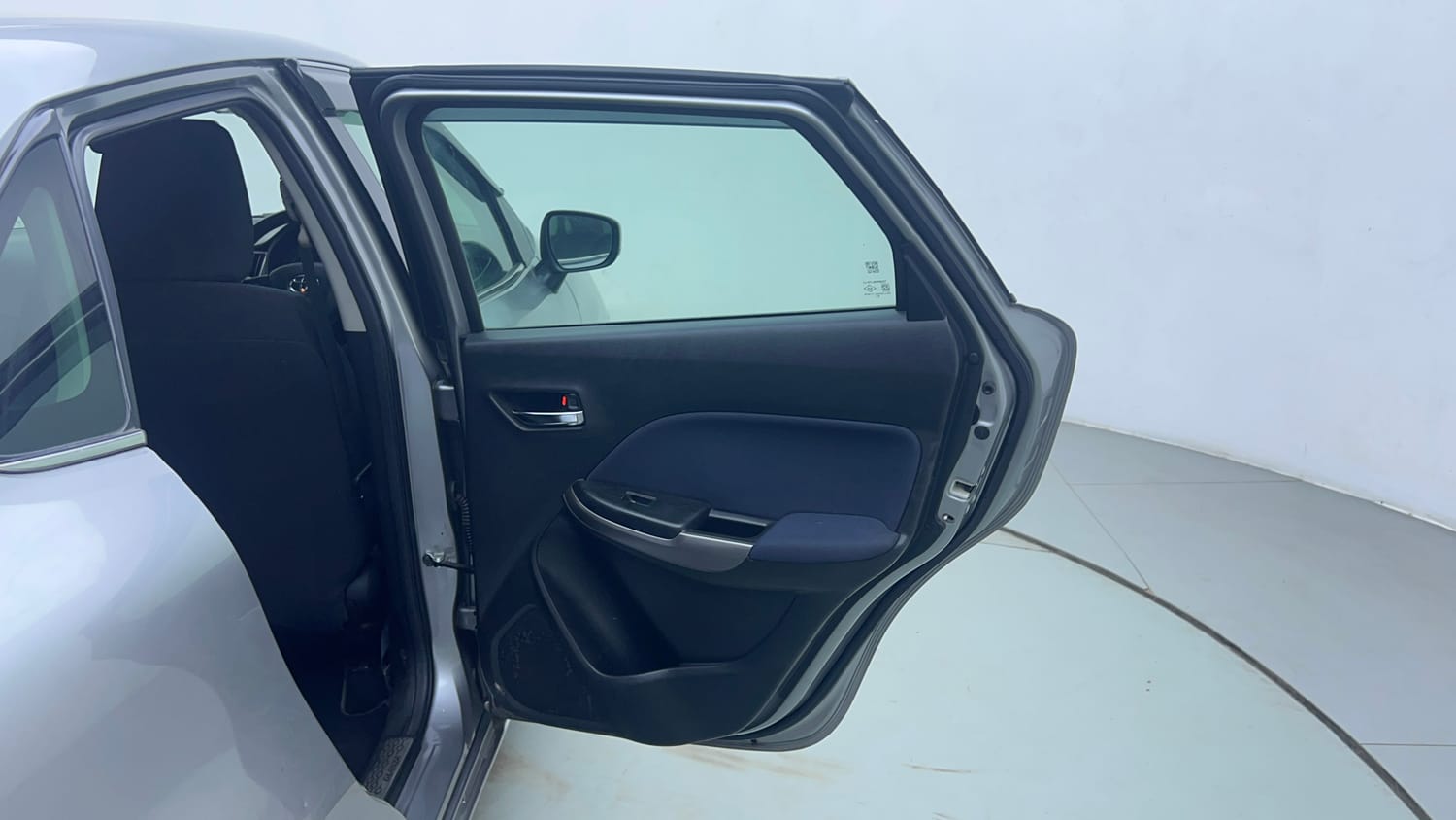 Used 2019 Toyota Glanza V CVT Petrol Automatic interior RIGHT REAR DOOR OPEN VIEW