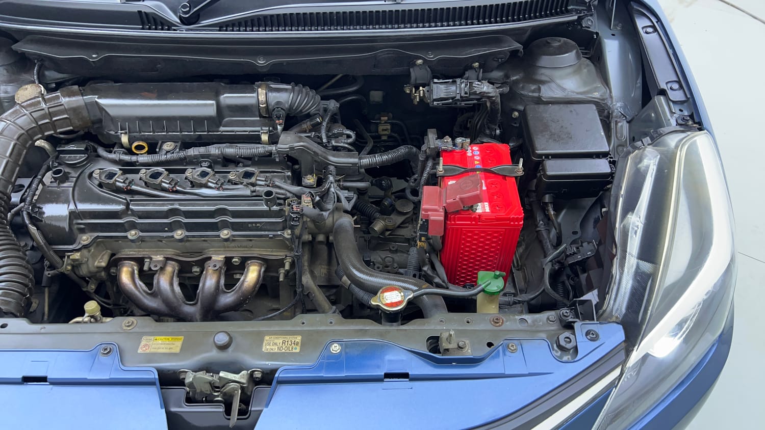 Used 2016 Maruti Suzuki Baleno Alpha 1.2 Petrol Manual engine ENGINE LEFT SIDE VIEW