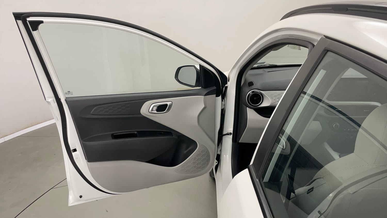 Used 2023 Hyundai Grand i10 Nios Sportz AMT 1.2 Kappa VTVT Petrol Automatic interior LEFT FRONT DOOR OPEN VIEW