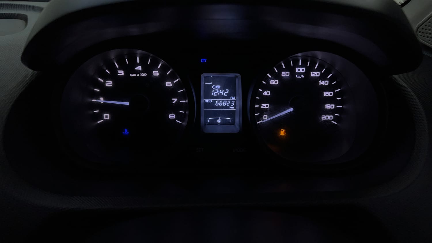 Used 2016 Tata Tiago Revotron XT Petrol Manual interior CLUSTERMETER VIEW