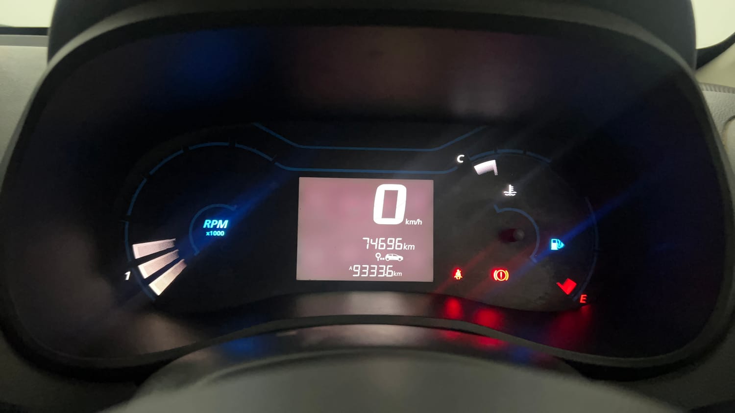 Used 2020 Renault Kwid 1.0 RXT Petrol Manual interior CLUSTERMETER VIEW