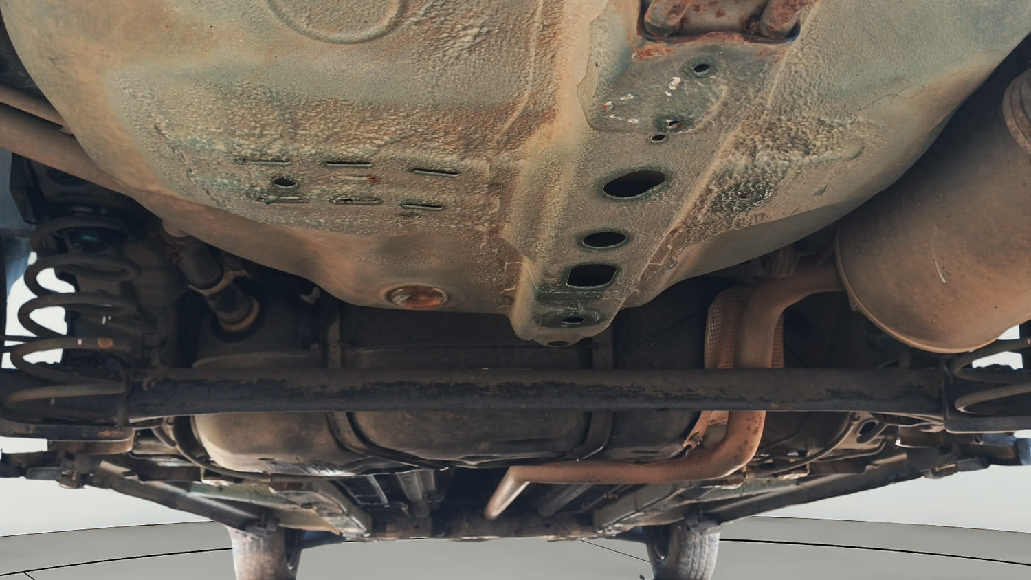 Used 2013 Maruti Suzuki Swift Dzire VDI Diesel Manual extra REAR RIGHT UNDERBODY VIEW