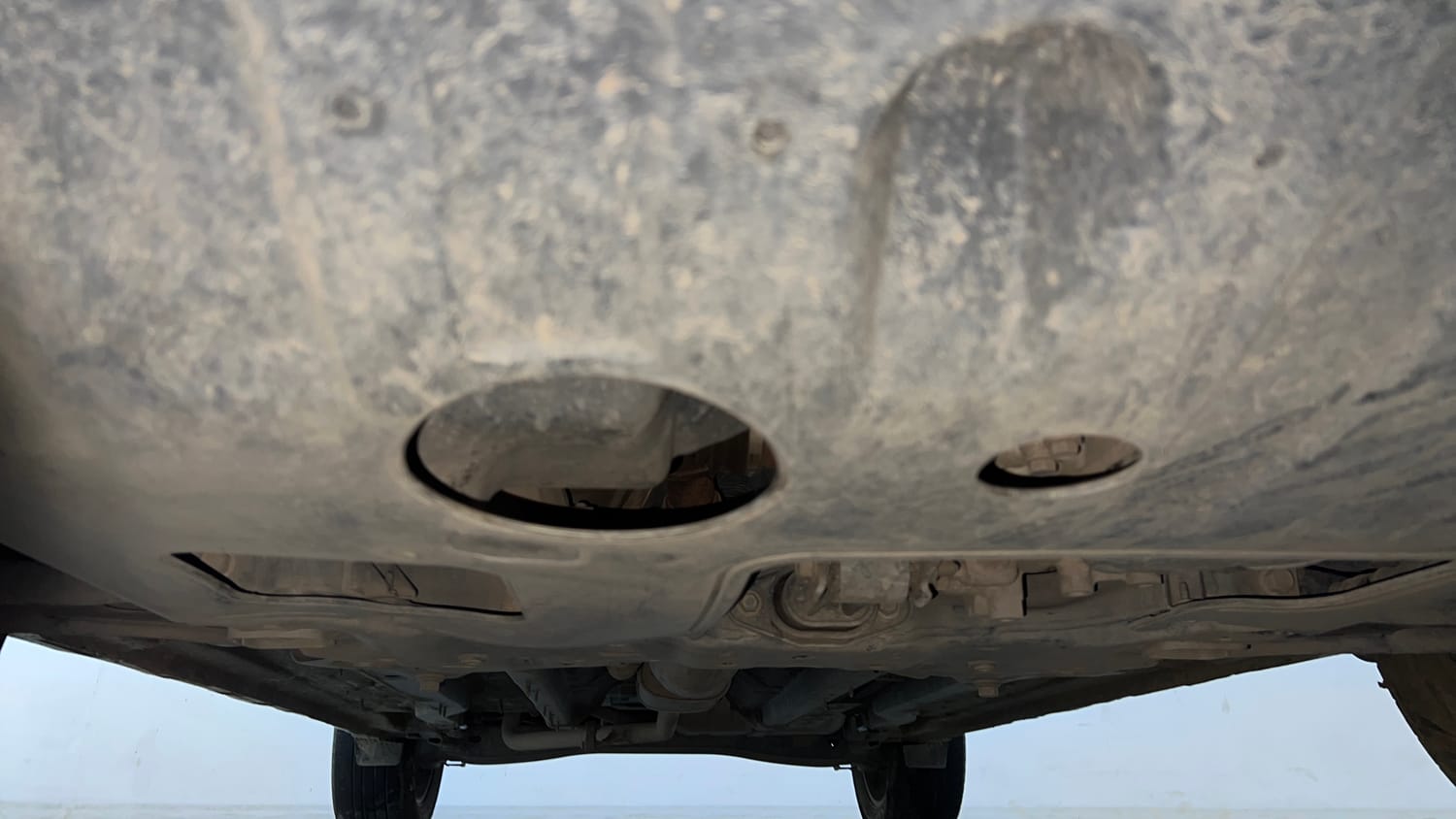 Used 2024 Hyundai Creta SX (O) 1.5 Petrol IVT Petrol Automatic extra FRONT LEFT UNDERBODY VIEW