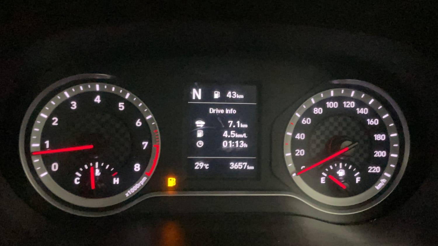 Used 2023 Hyundai Grand i10 Nios Sportz AMT 1.2 Kappa VTVT Petrol Automatic interior CLUSTERMETER VIEW