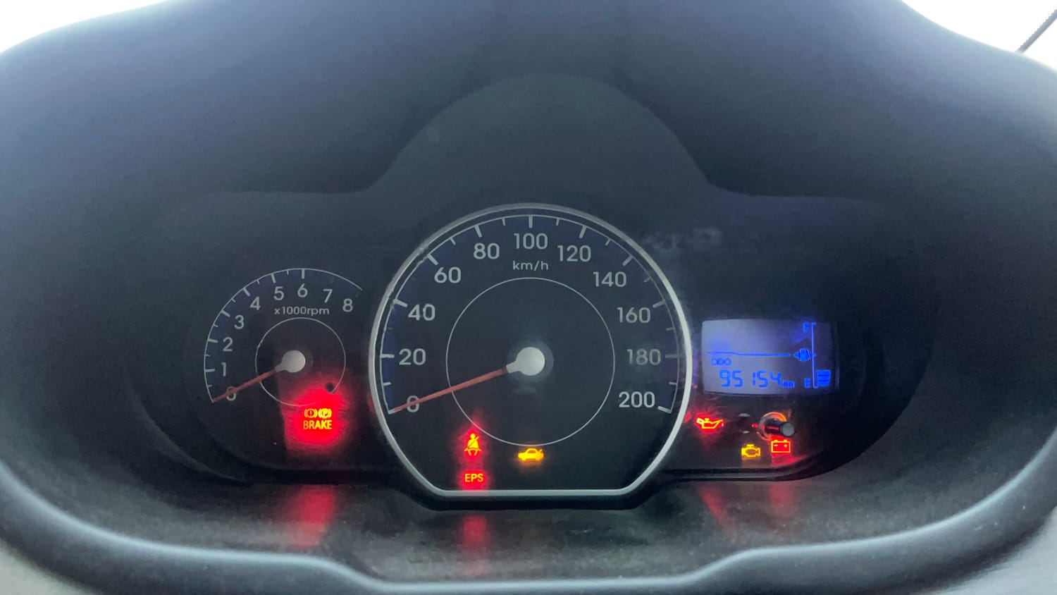 Used 2012 Hyundai i10 Sportz 1.2 Kappa2 Petrol Manual interior CLUSTERMETER VIEW