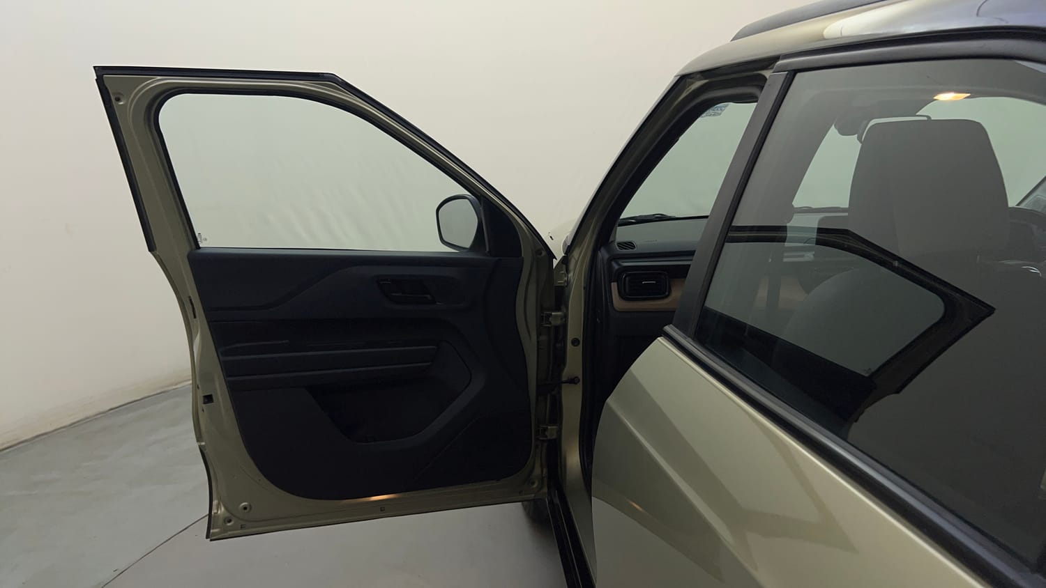 Used 2023 Tata Punch Kaziranga Creative iRA Pack AMT Petrol Automatic interior LEFT FRONT DOOR OPEN VIEW
