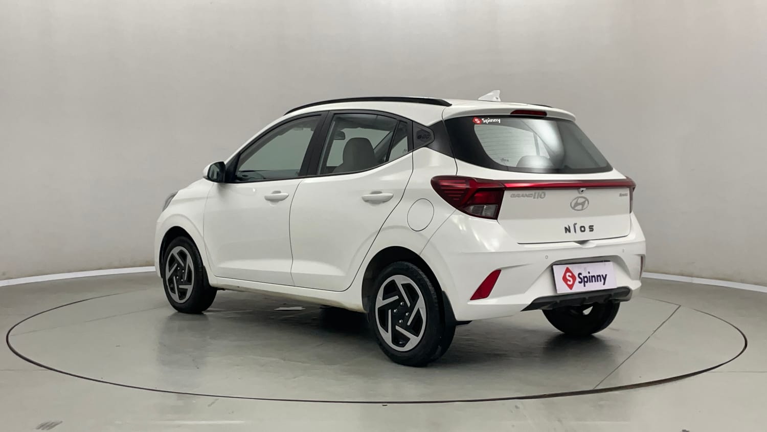 Used 2023 Hyundai Grand i10 Nios Sportz AMT 1.2 Kappa VTVT Petrol Automatic exterior LEFT REAR CORNER VIEW