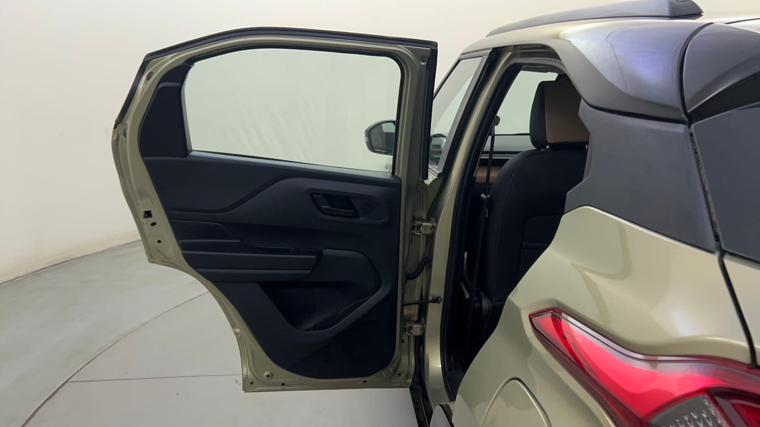 Used 2023 Tata Punch Kaziranga Creative iRA Pack AMT Petrol Automatic interior LEFT REAR DOOR OPEN VIEW