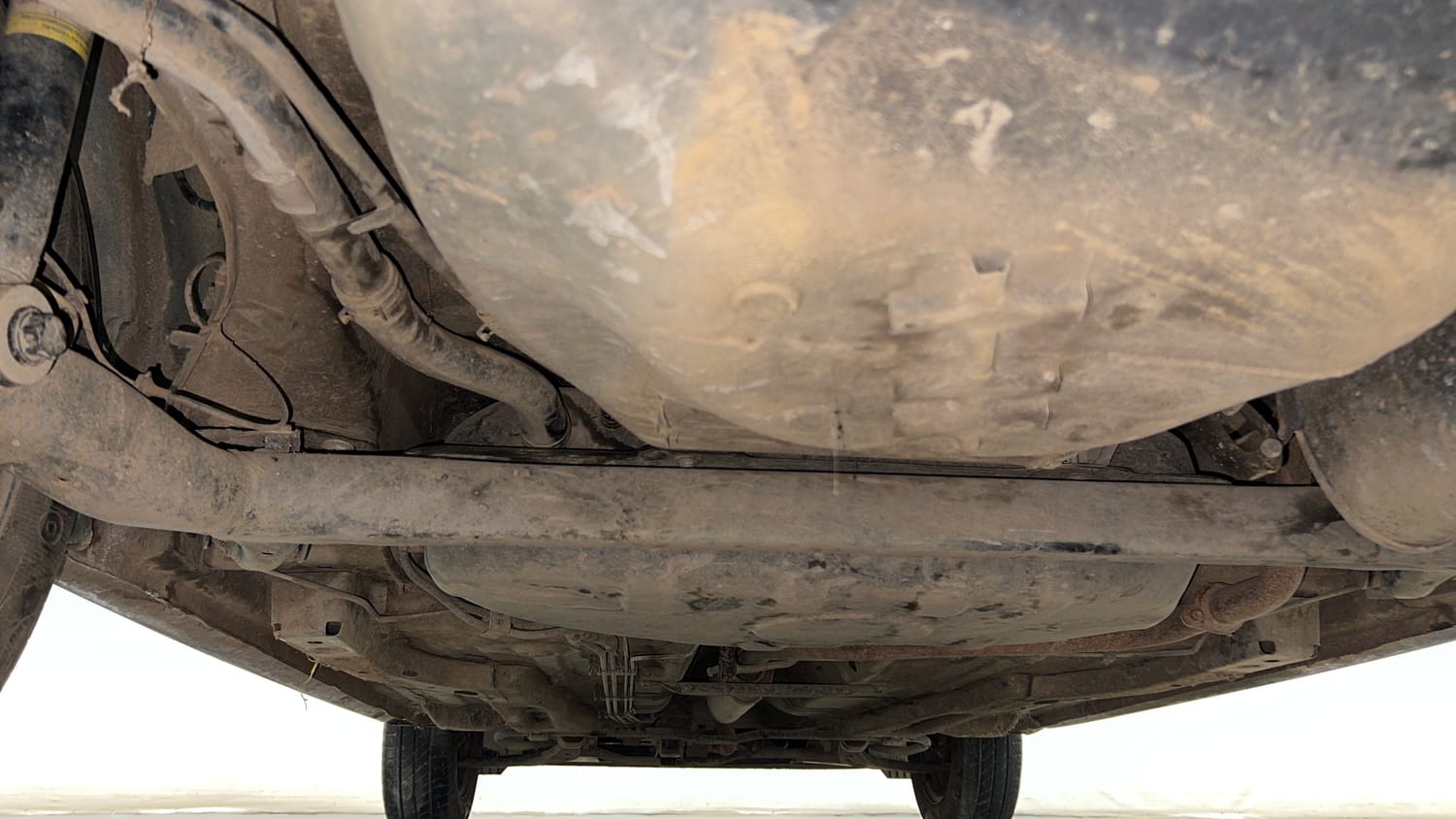 Used 2021 Tata Tiago XE Petrol Manual extra REAR UNDERBODY VIEW (TAKEN FROM REAR)