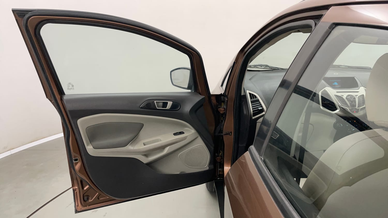 Used 2016 Ford EcoSport Titanium 1.5L TDCi Diesel Manual interior LEFT FRONT DOOR OPEN VIEW