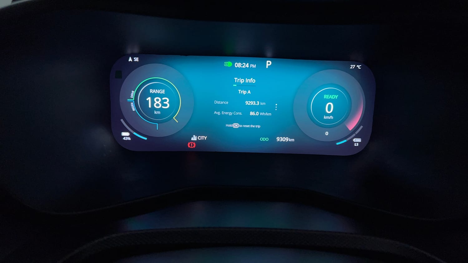 Used 2025 Tata Nexon EV Empowered 45 Electric Automatic interior CLUSTERMETER VIEW