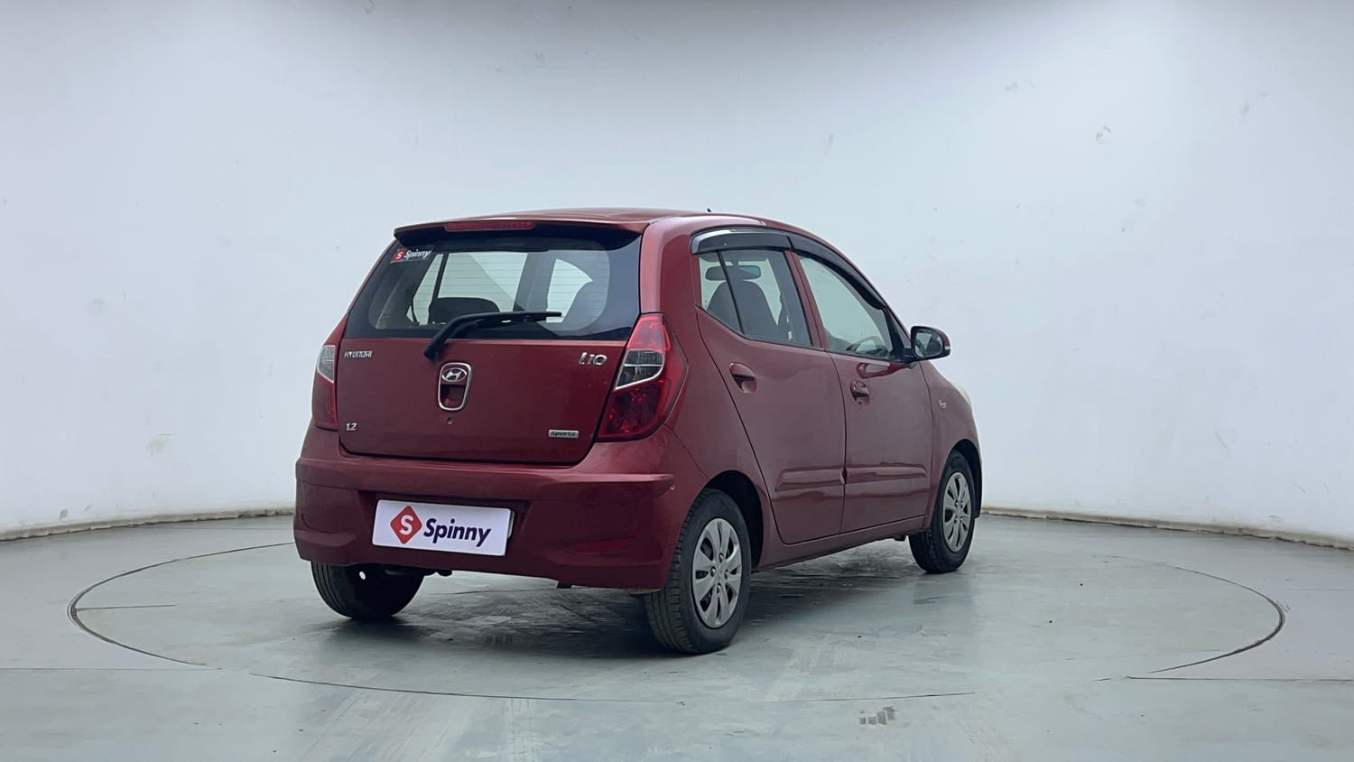 Used 2012 Hyundai i10 Sportz 1.2 Kappa2 Petrol Manual exterior RIGHT REAR CORNER VIEW