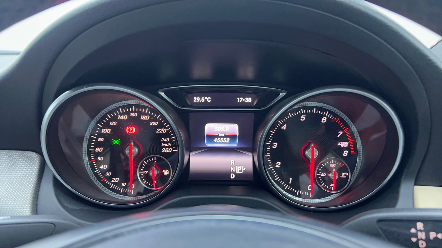 Used 2018 Mercedes-Benz CLA 200 Petrol Sport Petrol Automatic interior CLUSTERMETER VIEW
