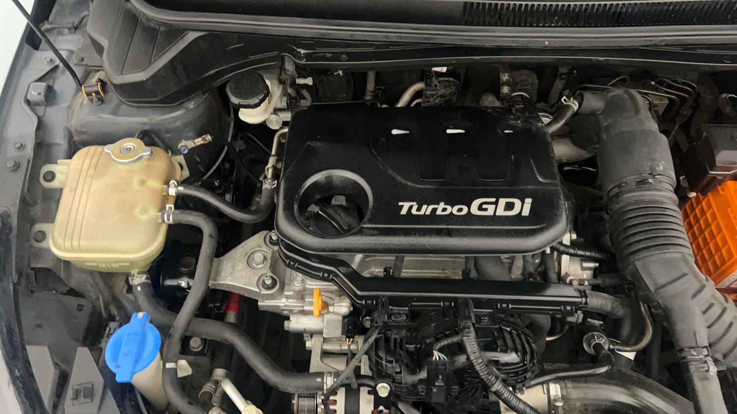 Used 2020 Hyundai New i20 Asta (O) 1.0 Turbo DCT Petrol Automatic engine ENGINE RIGHT SIDE VIEW
